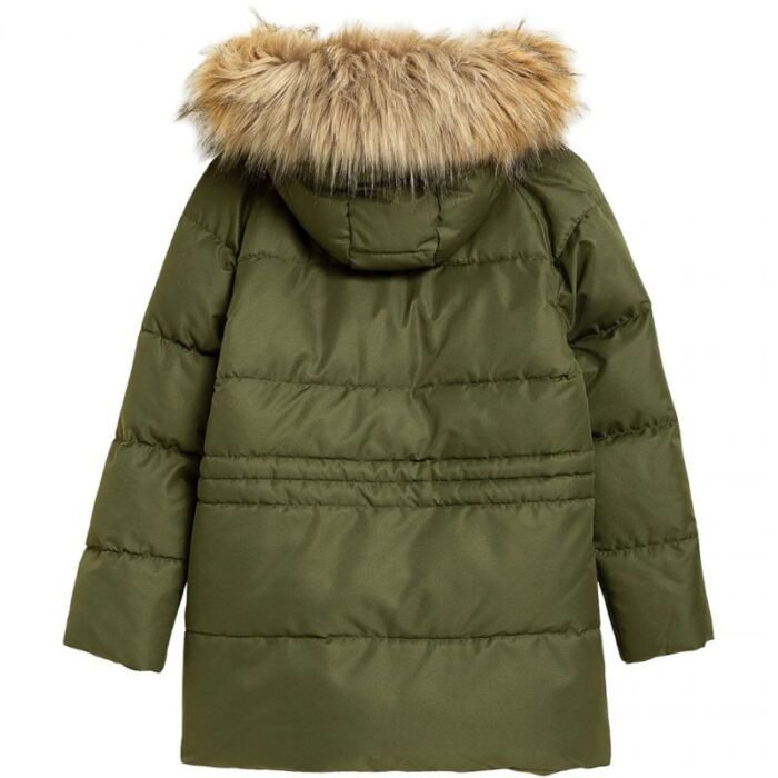 4F Haki Kız Çocuk Montu HJZ21 JKUD001 43S Şık ve Kullanışlı Model - Görsel 3