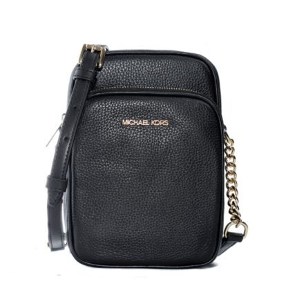 Michael Kors Omuz Çantası – Siyah Deri (20 x 15 x 8 cm)