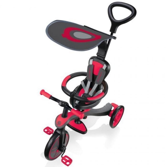 Globber New Red Explorer Trike 4in1 - Çocuklar İçin Eğlenceli Araç - Görsel 7