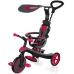 Globber New Red Explorer Trike 4in1 - Çocuklar İçin Eğlenceli Araç