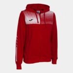 Çocuk - Joma Eco Supernova Kırmızı Beyaz Fermuarlı Hoodie Rahat ve Şık - Ana Görsel