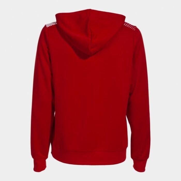 Çocuk - Joma Eco Supernova Kırmızı Beyaz Fermuarlı Hoodie Rahat ve Şık - Görsel 2