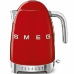 Ev ve Yaşam - Smeg 2400 W Kırmızı Paslanmaz Çelik Su Isıtıcısı 1,7 L - Hızlı Su Isıtma Cihazı - Görsel 2