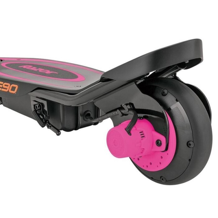Çocuk - Razor E90 Power Core Pembe Elektrikli Scooter - Hızlı ve Eğlenceli Sürüş Deneyimi - Görsel 2
