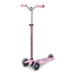 Çocuk - Maxi Micro Deluxe Pro LED Pembe Elektrikli Scooter ile Eğlenceli Yolculuk - Görsel 3