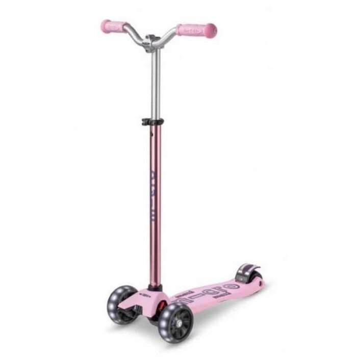 Çocuk - Maxi Micro Deluxe Pro LED Pembe Elektrikli Scooter ile Eğlenceli Yolculuk - Görsel 3