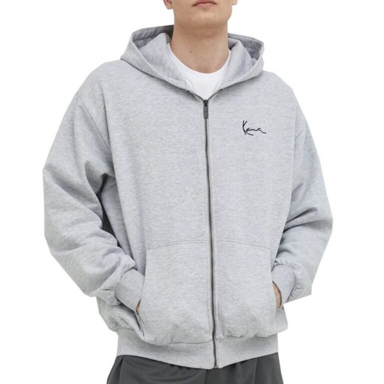 Ev ve Yaşam - Karl Kani Chest Signature Essential Zip Hoodie Erkek Sweatshirt - Ana Görsel