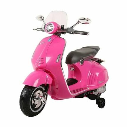 Çocuk - MINI VESPA Pembe Elektrikli Motosiklet - Çocuklar İçin Eğlenceli ve Güvenli Araç - Ana Görsel
