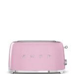 Ev ve Yaşam - Smeg Pembe Retro Ekmek Kızartma Makinesi 1500 W 4 Dilim - Nostaljik Kızartma Keyfi - Ana Görsel