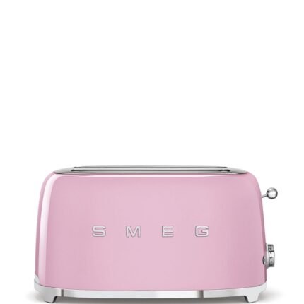 Ev ve Yaşam - Smeg Pembe Retro Ekmek Kızartma Makinesi 1500 W 4 Dilim - Nostaljik Kızartma Keyfi - Ana Görsel