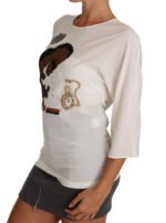 Dolce & Gabbana Şık İpek Karışımlı Tişört Bluz - Görsel 3