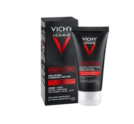 Vichy Homme Structure Force – Yaşlanma Karşıtı Nemlendirici Bakım Kremi (50 ml)