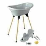 Bebek - ThermoBaby Vasco Gri Bebek Küveti - Konforlu Bebek Banyo Küveti - Ana Görsel