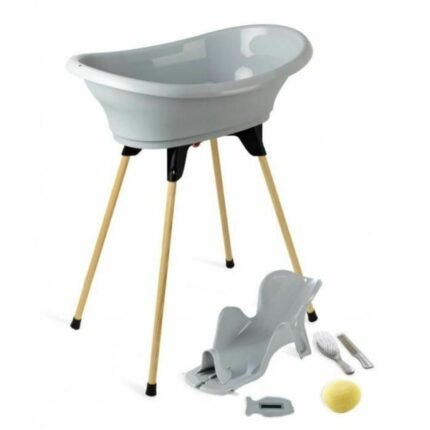 Bebek - ThermoBaby Vasco Gri Bebek Küveti - Konforlu Bebek Banyo Küveti - Ana Görsel