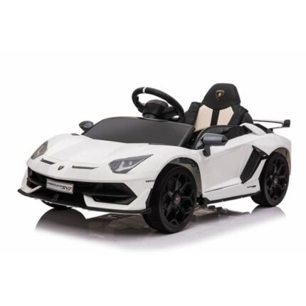 Çocuk - Injusa Aventador SVJ Beyaz Elektrikli Çocuk Arabası - Uzaktan Kumandalı Eğlence - Ana Görsel