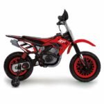 Çocuk - İnjusa 12V Kırmızı Çocuk Elektrikli Scooter - Eğlenceli Motosiklet Yolculuğu - Görsel 2