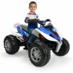 Çocuk - Injusa Rage 12V Elektrikli ATV Mavi Beyaz - Eğlenceli Dört Teker Sürüş - Görsel 7