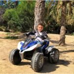 Çocuk - Injusa Rage 12V Elektrikli ATV Mavi Beyaz - Eğlenceli Dört Teker Sürüş - Görsel 6