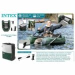 Çocuk - Intex Big Catch Pro Şişme Bot 165x120x38 cm - Su Eğlencesi için Şişme Bot - Görsel 2