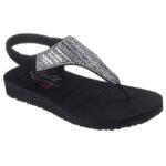 Ayakkabılar - Skechers Meditation Sandalet - Glamorous Muse Siyah Kadın Sandalet - Ana Görsel
