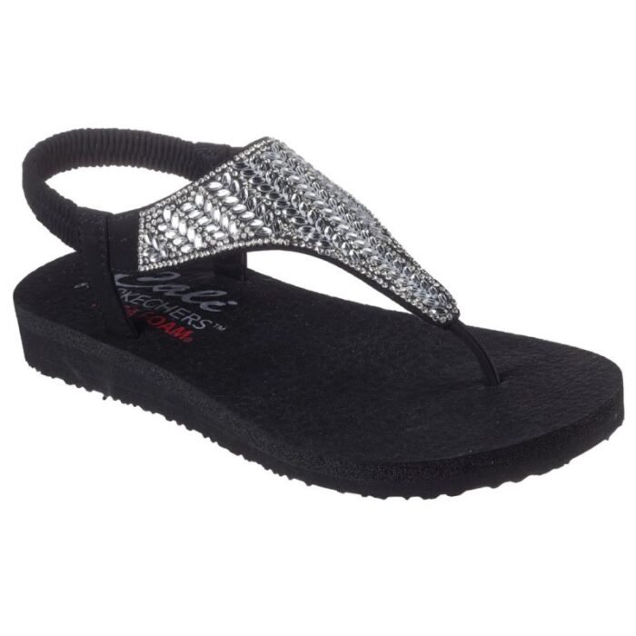 Ayakkabılar - Skechers Meditation Sandalet - Glamorous Muse Siyah Kadın Sandalet - Ana Görsel