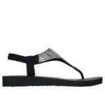 Ayakkabılar - Skechers Meditation Sandalet - Glamorous Muse Siyah Kadın Sandalet - Görsel 3