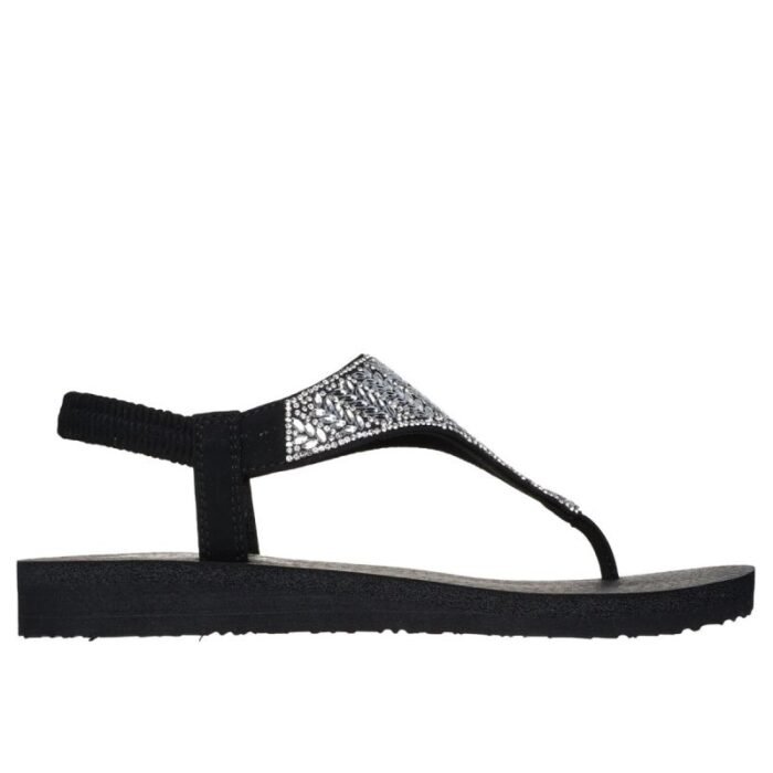 Ayakkabılar - Skechers Meditation Sandalet - Glamorous Muse Siyah Kadın Sandalet - Görsel 3