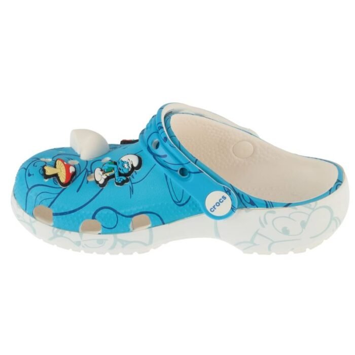Ayakkabılar - Crocs Classic Smurfs Clog Jr Çocuk Terlik 210821-90H - Görsel 4
