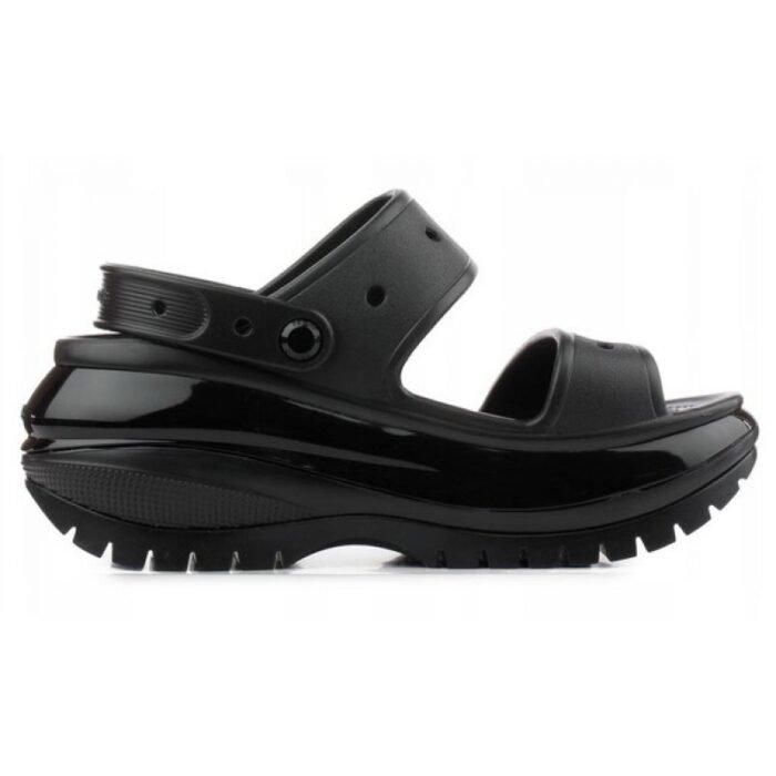 Ayakkabılar - Crocs Classic Mega Crush W 207989 Terlik Siyah - Ana Görsel