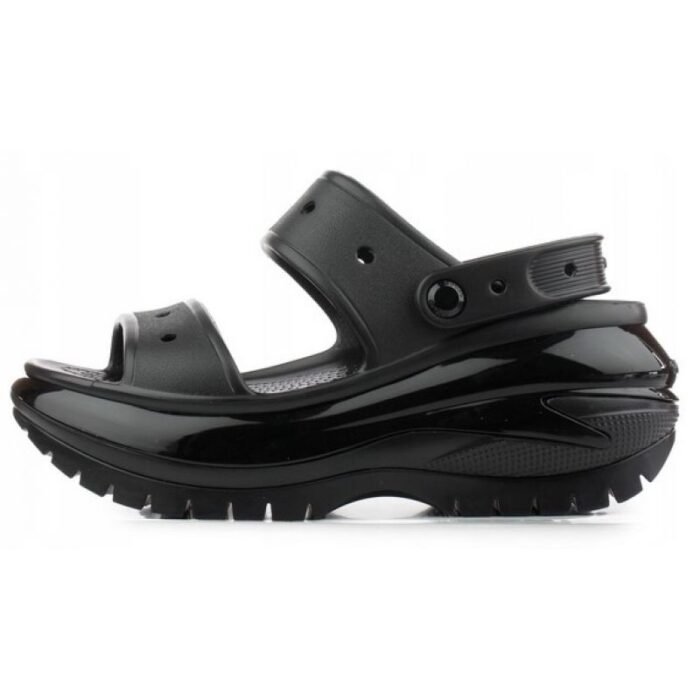 Ayakkabılar - Crocs Classic Mega Crush W 207989 Terlik Siyah - Görsel 6