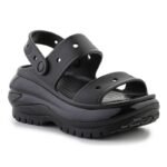 Ayakkabılar - Crocs Classic Mega Crush W 207989 Terlik Siyah - Görsel 5