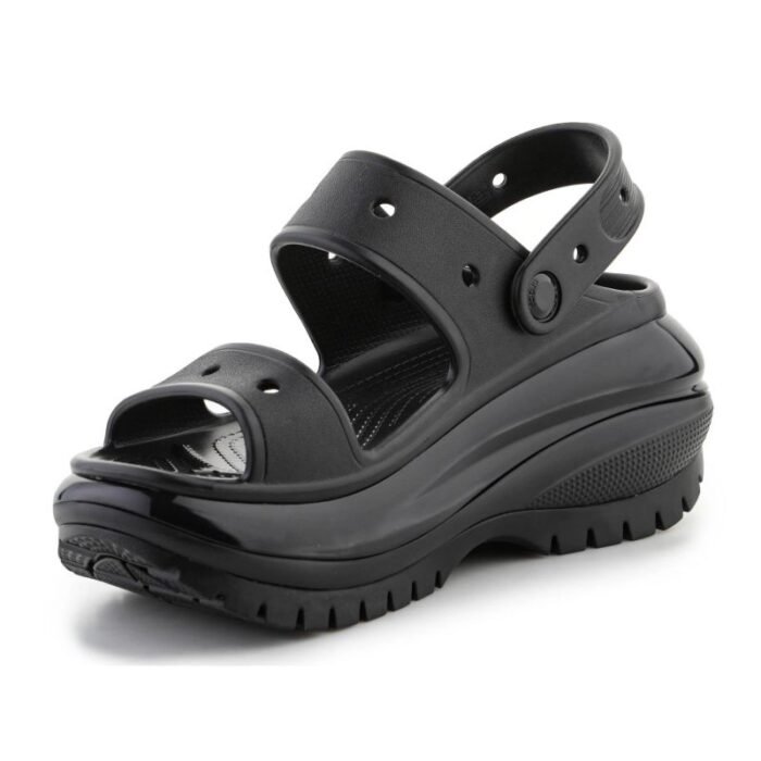 Ayakkabılar - Crocs Classic Mega Crush W 207989 Terlik Siyah - Görsel 3
