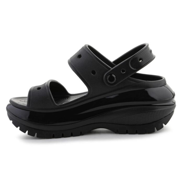 Ayakkabılar - Crocs Classic Mega Crush W 207989 Terlik Siyah - Görsel 2