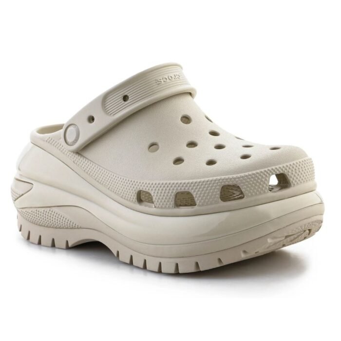 Ayakkabılar - Crocs Mega Crush Clog 207988 Bej - Görsel 4