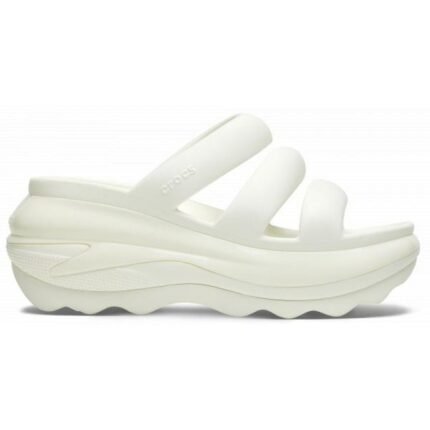 Ayakkabılar - Crocs Mega Crush Triple Strap Kadın Terlik Chalk Rengi - Ana Görsel