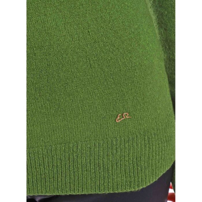 Yes Zee Yeşil Viskon Kazak - Görsel 4