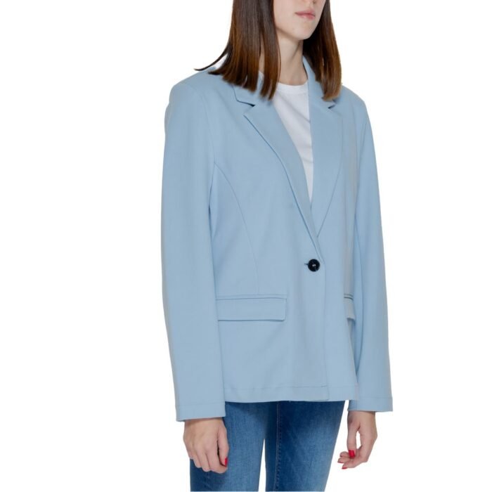 Sadece Mavi Polyester Blazer Ceket - Görsel 4