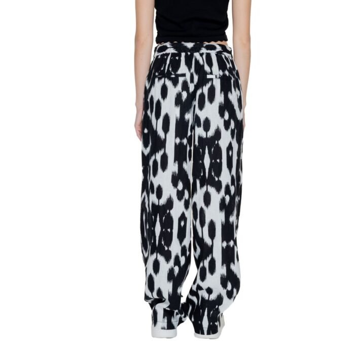 Street One Siyah Keten Palazzo Pantolon - Görsel 2