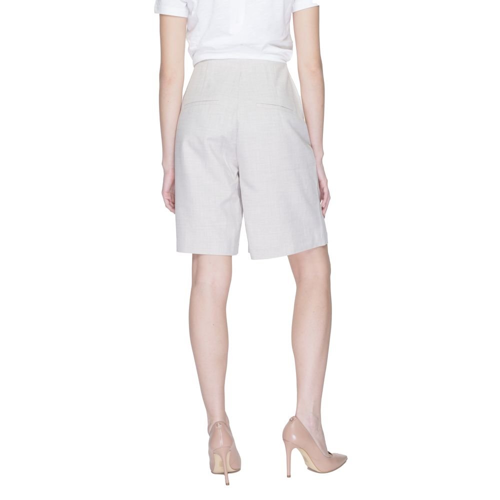 4775308.jpeg Vero Moda Gri Polyester Bermuda Şort - Görsel 1