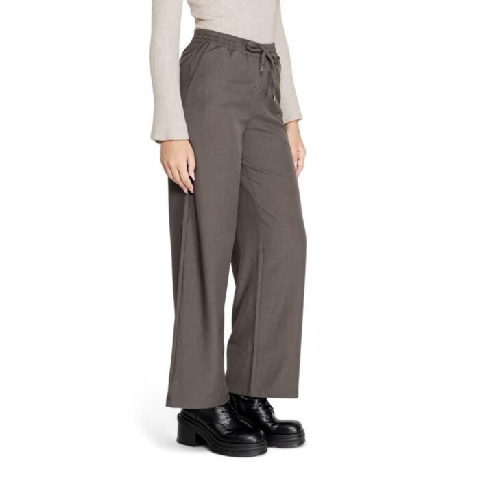 Sade Gri Polyester Pantolon - Görsel 5