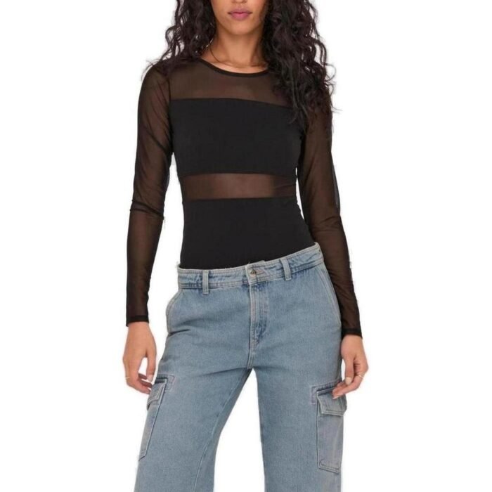 Sadece Siyah Pamuklu Body - Görsel 5