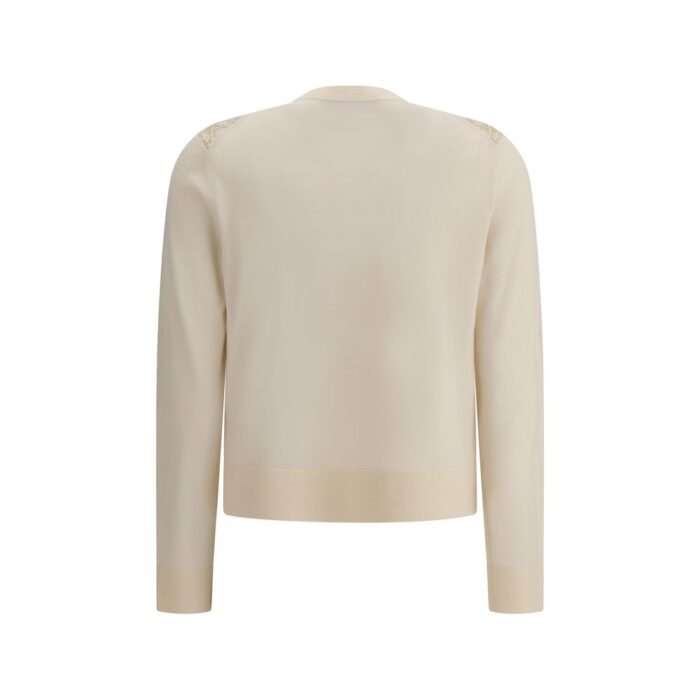 Tory Burch İpek ve Yün Logolu Hırka - Görsel 2