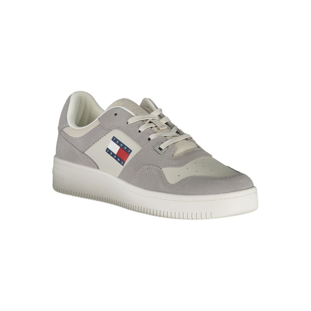 7490302.jpeg Tommy Hilfiger Gri Polyester Spor Ayakkabı - Görsel 1