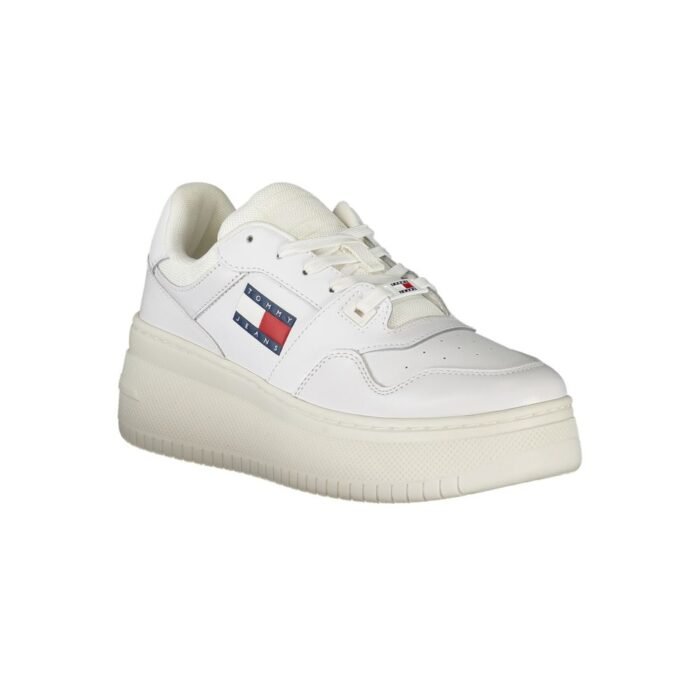 Tommy Hilfiger Beyaz Deri Kadın Sneaker - Görsel 2