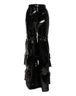 Dolce & Gabbana Siyah Yüksek Bel Kargo Bootcut Pantolon