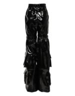 Dolce & Gabbana Siyah Yüksek Bel Kargo Bootcut Pantolon - Görsel 3