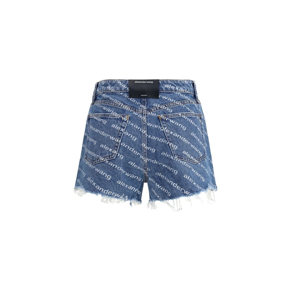 8219858-1.jpeg Alexander Wang Bite Denim Şortları - Görsel 1