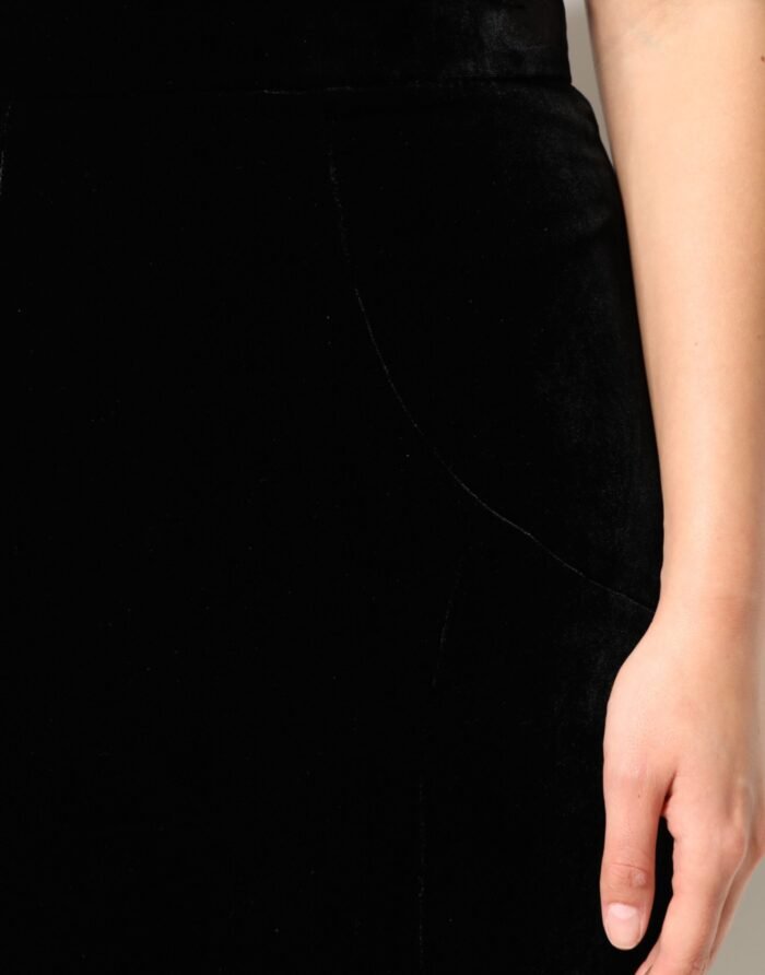 Dolce & Gabbana Siyah Yüksek Bel Fırfırlı Midi Etek - Görsel 5