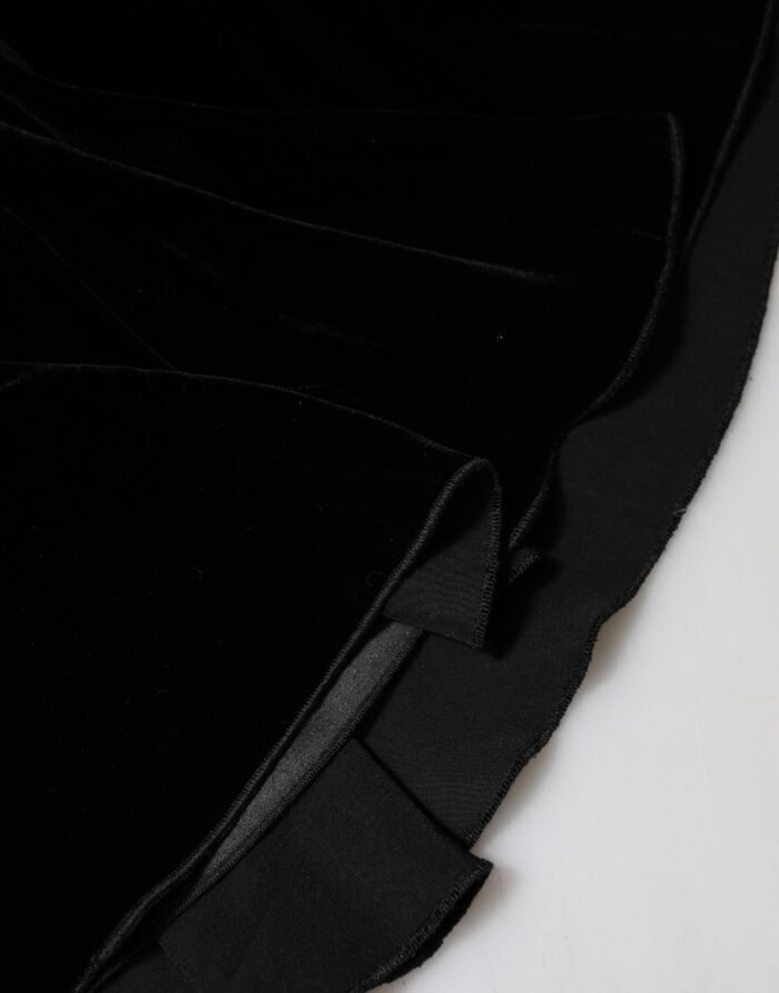 Dolce & Gabbana Siyah Yüksek Bel Fırfırlı Midi Etek - Görsel 7