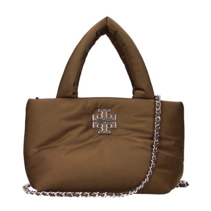 8343376.jpeg Tory Burch 170317917 Kahverengi Kumaş Mini El Çantası - Görsel 1